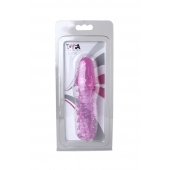 Розовая насадка с нежными шипами - 13,5 см. - Toyfa Basic - в Мурманске купить с доставкой