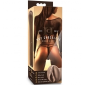 Коричневый мастубратор-вагина Nicole s Kitty - Blush Novelties - в Мурманске купить с доставкой