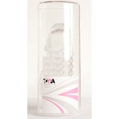 Гелевая прозрачная насадка с 2 отростками - 13 см. - Toyfa Basic - в Мурманске купить с доставкой