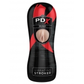 Мастурбатор-вагина Vibrating Pussy Stroker с вибрацией - Pipedream - в Мурманске купить с доставкой