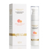 Универсальный массажный гель-смазка Allover Delicious Massage Gel с ароматом персика и аброкоса - 50 мл. - YESforLOV - купить с доставкой в Мурманске