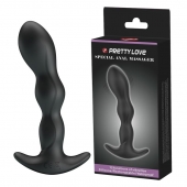 Черный анальный стимулятор простаты с вибрацией Special Anal Massager - 14,5 см. - Baile - в Мурманске купить с доставкой