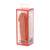Телесная насадка на фаллос с бугорками KOKOS Extreme Sleeve 10 - 15,8 см. - KOKOS - в Мурманске купить с доставкой