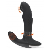 Черный вибромассажер простаты с функцией римминга Plug with Perineum Stimulator - 16,6 см. - Orion - в Мурманске купить с доставкой