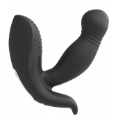 Черный вибромассажер простаты PROSTATE HERO - Dream Toys - в Мурманске купить с доставкой