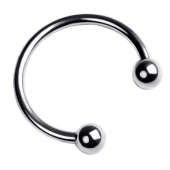 Серебристая подкова на головку пениса - ToyFa - купить с доставкой в Мурманске