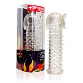 Закрытая прозрачная насадка на пенис Crystal Sleeve Faraon - 13,5 см. - Erowoman-Eroman - в Мурманске купить с доставкой