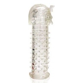 Закрытая прозрачная насадка на пенис Crystal Sleeve Faraon - 13,5 см. - Erowoman-Eroman - в Мурманске купить с доставкой