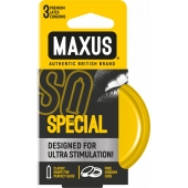Презервативы с точками и рёбрами в железном кейсе MAXUS Special - 3 шт. - Maxus - купить с доставкой в Мурманске