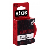 Ультратонкие презервативы в железном кейсе MAXUS Sensitive - 3 шт. - Maxus - купить с доставкой в Мурманске