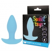 Голубая анальная втулка Sweet Toys - 8,5 см. - Bior toys