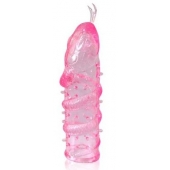Закрытая рельефная насадка Crystal sleeve snakes в виде змеи с усиками - 14 см. - Erowoman-Eroman - в Мурманске купить с доставкой