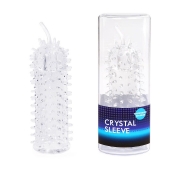 Закрытая рельефная насадка Crystal sleeve с усиками - 12 см. - Erowoman-Eroman - в Мурманске купить с доставкой