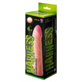 Фаллическая насадка на трусики харнесс - 17,5 см. - LOVETOY (А-Полимер) - купить с доставкой в Мурманске