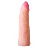 Фаллическая насадка на трусики харнесс - 17,5 см. - LOVETOY (А-Полимер) - купить с доставкой в Мурманске