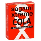 Ароматизированные презервативы Sagami Xtreme COLA - 3 шт. - Sagami - купить с доставкой в Мурманске