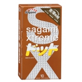 Презервативы Sagami Xtreme FEEL UP с точечной текстурой и линиями прилегания - 10 шт. - Sagami - купить с доставкой в Мурманске