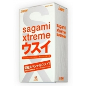 Ультратонкие презервативы Sagami Xtreme SUPERTHIN - 15 шт. - Sagami - купить с доставкой в Мурманске