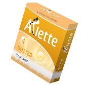 Презервативы Arlette Dotted с точечной текстурой - 3 шт. - Arlette - купить с доставкой в Мурманске