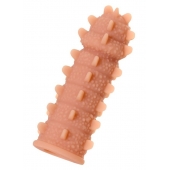 Телесная реалистичная насадка KOKOS Extreme Sleeve 04 с дополнительной стимуляцией - 12,7 см. - KOKOS - в Мурманске купить с доставкой