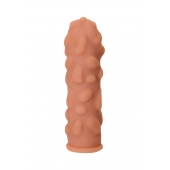 Телесная реалистичная насадка KOKOS Extreme Sleeve 11 с дополнительной стимуляцией - 12,7 см. - KOKOS - в Мурманске купить с доставкой