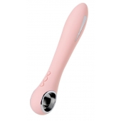 Розовый силиконовый вибратор с электростимуляцией GALVANI VIBE - 21 см. - ToyFa - купить с доставкой в Мурманске