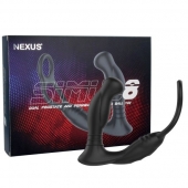 Черная анальная пробка NEXUS SIMUL8 с фиксацией на теле кольцами - Nexus Range - в Мурманске купить с доставкой