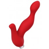 Красный силиконовый вибростимулятор простаты Proman - 12,5 см. - ToyFa - в Мурманске купить с доставкой
