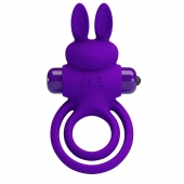 Фиолетовое эрекционное кольцо с вибростимуляцией клитора Vibrant Penis Ring III - Baile - в Мурманске купить с доставкой