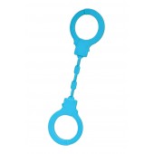 Голубые силиконовые наручники A-Toys без ключа - A-toys - купить с доставкой в Мурманске