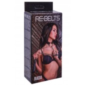 Черный поводок и чокер с кольцом Rada - Rebelts - купить с доставкой в Мурманске