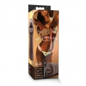 Коричневый мастурбатор-ротик Heather - Blush Novelties - в Мурманске купить с доставкой