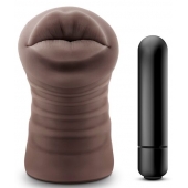 Коричневый мастурбатор-ротик Renee - Blush Novelties - в Мурманске купить с доставкой