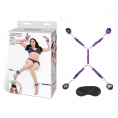 Фиолетовый набор фиксаций на кровати Classic Bedspreader - Lux Fetish - купить с доставкой в Мурманске