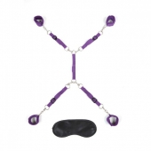 Фиолетовый набор фиксаций на кровати Classic Bedspreader - Lux Fetish - купить с доставкой в Мурманске