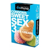 Презервативы для орального секса DOMINO Sweet Sex с ароматом мороженого - 3 шт. - Domino - купить с доставкой в Мурманске