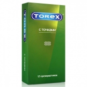 Текстурированные презервативы Torex  С точками  - 12 шт. - Torex - купить с доставкой в Мурманске