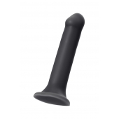 Черный фаллос на присоске Silicone Bendable Dildo XL - 20 см. - Strap-on-me - купить с доставкой в Мурманске