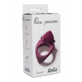 Бордовое эрекционное виброкольцо Pure Passion Sunset - Lola Games - в Мурманске купить с доставкой