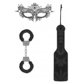 Черный игровой набор Introductory Bondage Kit №4 - Shots Media BV - купить с доставкой в Мурманске