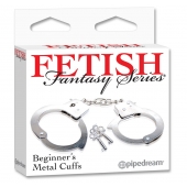 Металлические наручники Beginner s Metal Cuffs - Pipedream - купить с доставкой в Мурманске