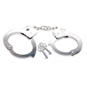 Металлические наручники Beginner s Metal Cuffs - Pipedream - купить с доставкой в Мурманске