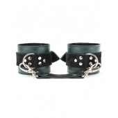 Изумрудные наручники Ladys Arsenal на карабинах - БДСМ Арсенал - купить с доставкой в Мурманске