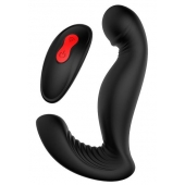 Черный вибромассажер простаты SWIRLING P-PLEASER - Dream Toys - в Мурманске купить с доставкой
