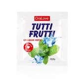 Пробник гель-смазки Tutti-frutti со вкусом мяты - 4 гр. - Биоритм - купить с доставкой в Мурманске