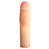 Телесная насадка-удлинитель на пенис PERFORMANCE 1.5INCH COCK XTENDER - 16 см. - Blush Novelties - в Мурманске купить с доставкой
