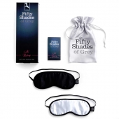 Набор из двух масок на глаза Soft Blindfold Twin Pack - Fifty Shades of Grey - купить с доставкой в Мурманске