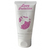Лубрикант на водной основе с ароматом малины Love Protection Raspberry - 50 мл. - Lola Games - купить с доставкой в Мурманске
