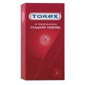 Презервативы Torex  Сладкая любовь  с ароматом клубники - 12 шт. - Torex - купить с доставкой в Мурманске