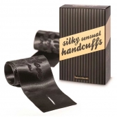 Черные ленты для связывания SILKY SENSUAL HANDCUFFS - Bijoux Indiscrets - купить с доставкой в Мурманске